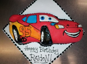 Lightning McQueen Cake