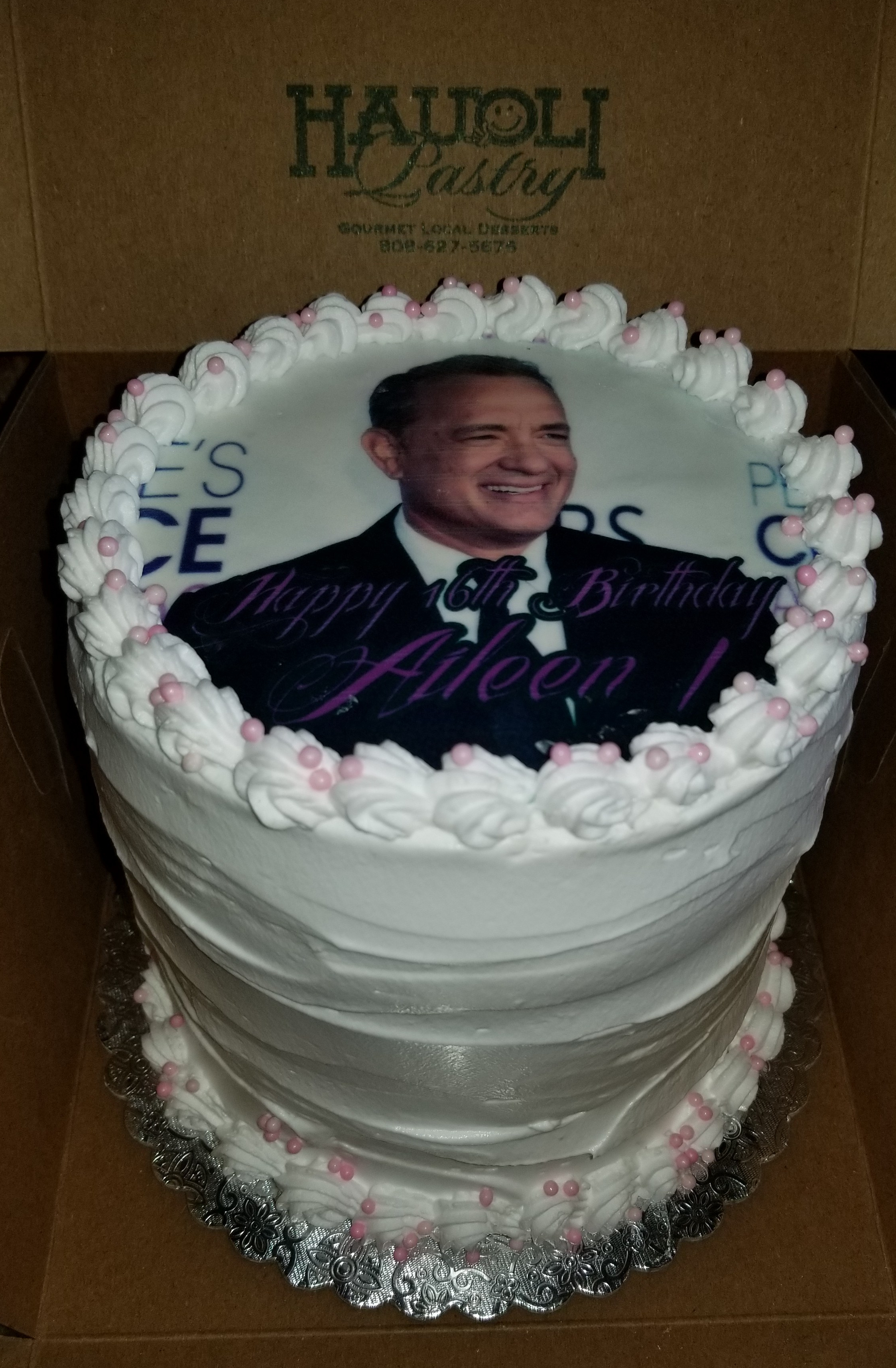 Very tall, small cake