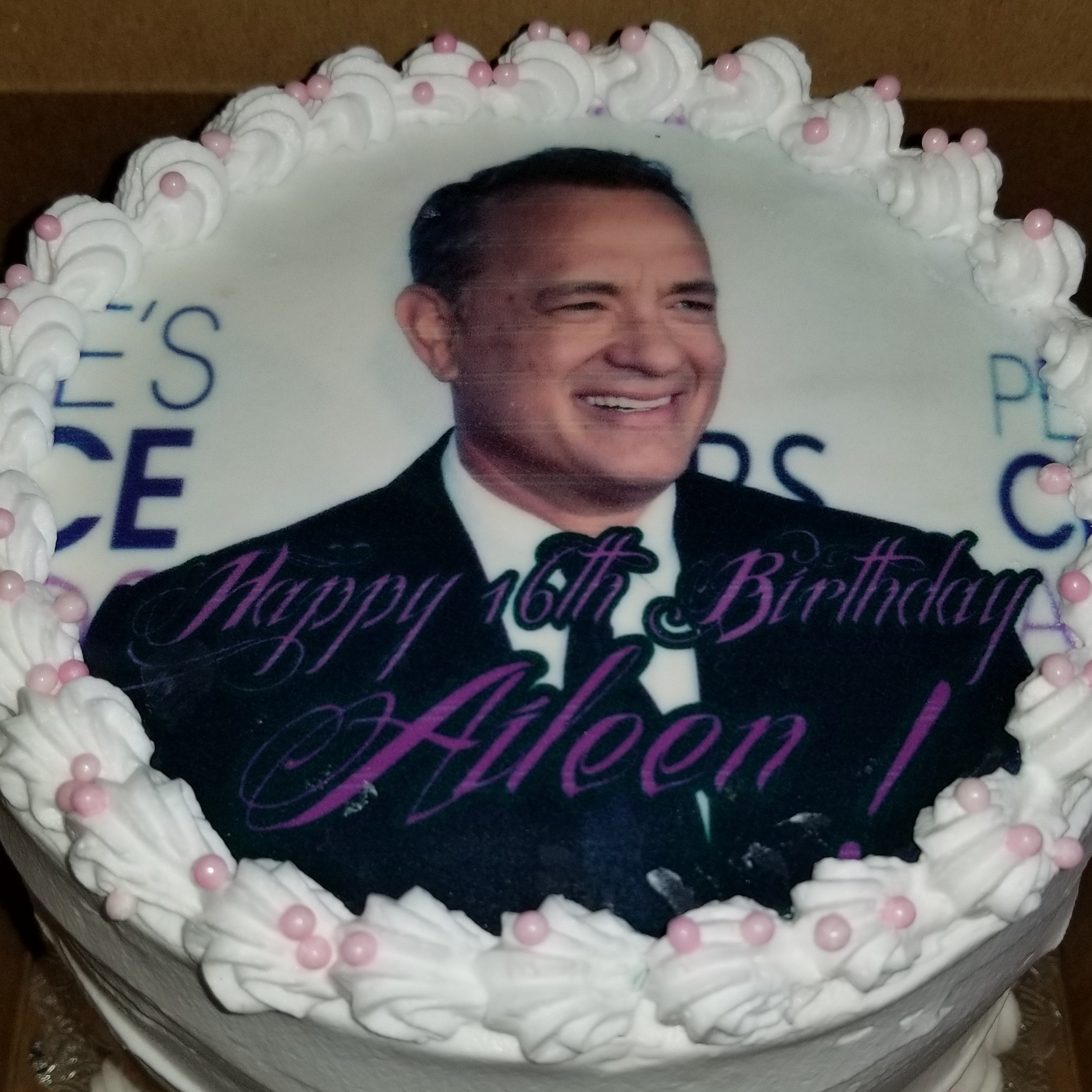 She really likes Tom Hanks